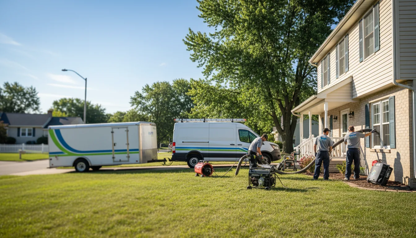 Flooded Basement Restoration And Cleanup With Repair in Andover, OH near me
